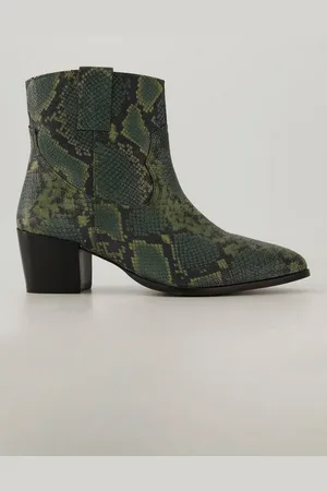 Ulla Popken Leder-Stiefeletten Schlangenlederoptik Weite H Stiefel - Verkäufer: Popken Fashion Group