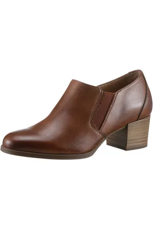 Tamaris Oceana Hochfrontpumps, Blockabsatz, Businessschuh, Schlupfschuh mit Stretcheinsätzen