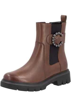 Remonte Chelseaboots, Blockabsatz, Businessmode, Stiefelette mit schöner Zierschnalle