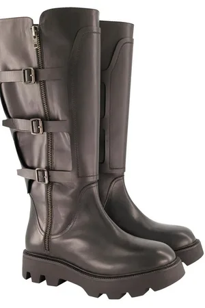 Ulla Popken Leder-Bikerstiefel XL-Schaft Weite H Stiefel - Verkäufer: Popken Fashion Group