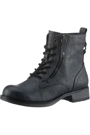 Mustang Winterboots, Schnürboots, Stiefelette, Blockabsatz, mit Reißverschluss