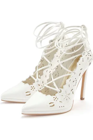 Lascana Stiletto Pump mit Cut-Outs, High-Heel-Pumps Mit Schnürbänder und hohem Absatz