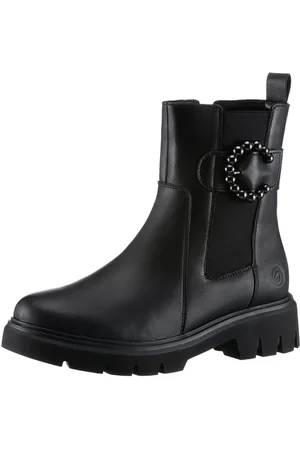 Remonte Chelseaboots, Blockabsatz, Businessmode, Stiefelette mit schöner Zierschnalle