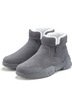 vivance collection Stiefelette aus Veloursleder und mit Warmfutter, Winterstiefel, Stiefel, Boots