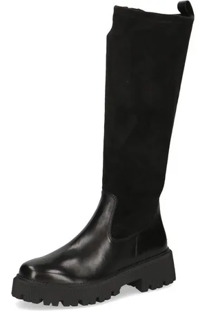 Caprice Winterstiefel, Blockabsatz, Stiefel, Langschaftstiefel in bequemer Weite