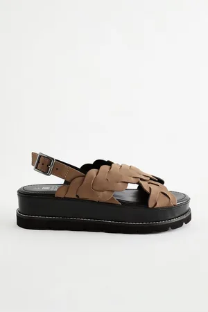 Next Forever Comfort® Flatform-Sandalen, X-Lederriemen Keilsandalette (1-tlg) - Verkäufer: Germany GmbH