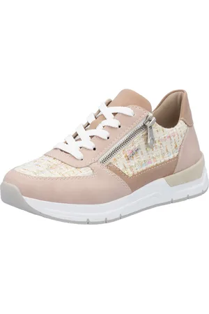 Rieker Keilsneaker, Halbschuh, Freizeitschuh, Casual-Schnürschuh im Materialmix