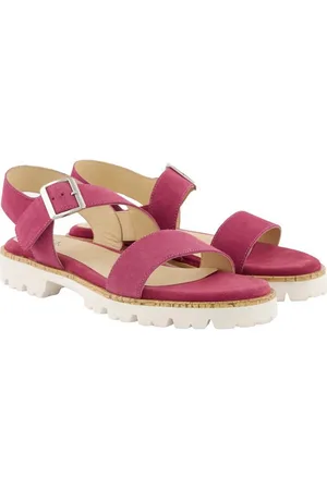 Ulla Popken Leder-Sandaletten Veloursleder breite Riemen Sandalette - Verkäufer: Popken Fashion Group