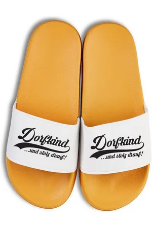Youth Designz Dorfkind Unisex Badelatschen Flip Flops Badeschuh mit lustigem Spruch für Herren & Damen - Verkäufer: EmDa Trading GmbH