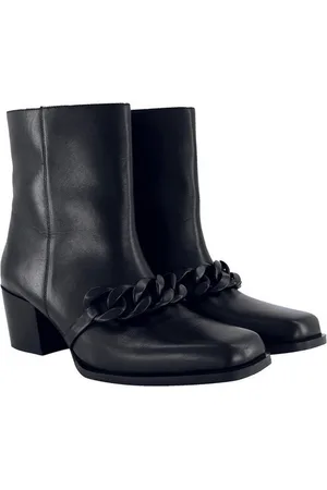 Ulla Popken Leder-Stiefeletten Kette Wechselfußbett Weite H Stiefel - Verkäufer: Popken Fashion Group