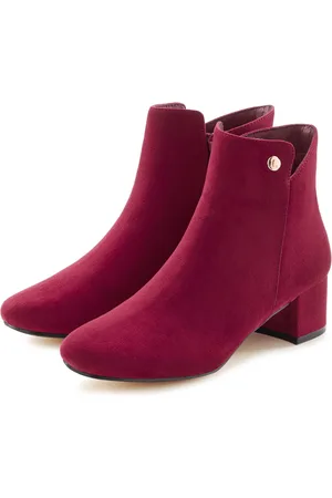 Lascana Stiefelette mit bequemen Blockabsatz, Ankle Boots, Stiefel VEGAN
