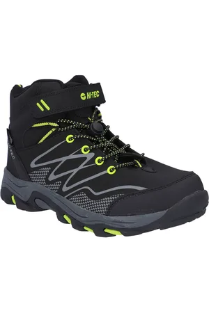 Hi-Tec Blackout Mid Wp Jr Outdoorschuh Klett-/Schnürkombination, wasserdicht