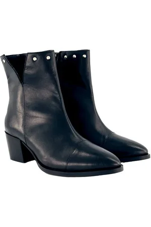 Ulla Popken Leder-Stiefeletten Ziernieten Wechselfußbett Stiefel - Verkäufer: Popken Fashion Group