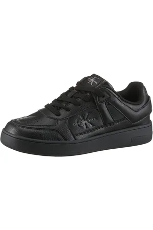 Calvin Klein BASKET CUP LOW LACEUP TUMBLED Sneaker, Schnürschuh, Freizeitschuh, Basket-Halbschuh mit seitlichem Logo