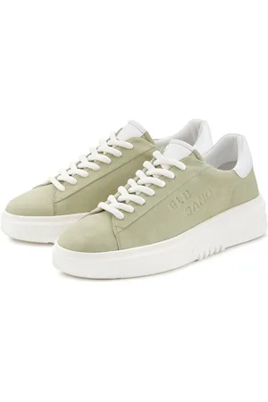 ELBSAND Sneaker Schnürhalbschuh,Freizeitschuh aus Leder mit modischer Plateausohle