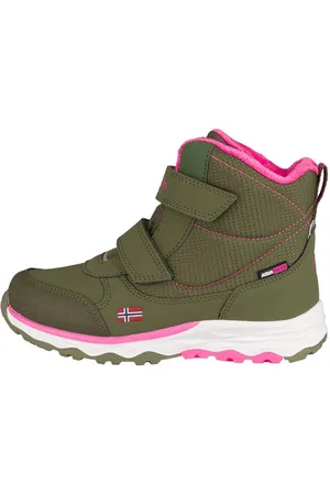 TROLLKIDS KIDS HAFJELL WINTER BOOTS Winterstiefel wasserdicht, Klettverschluss, reflektierende Details