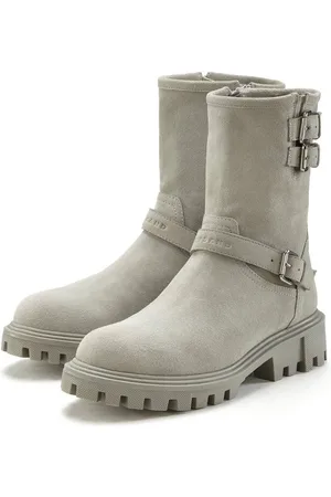 ELBSAND Stiefelette aus Leder mit trendigen Zierschnallen, Stiefel, Boots