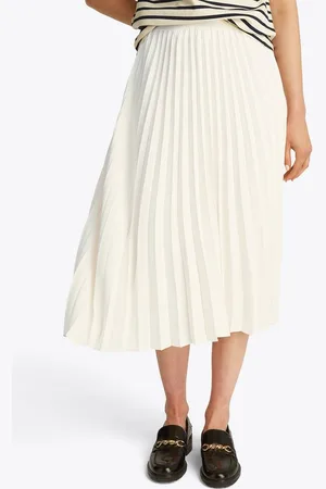 Tommy Hilfiger Plisseerock FLUID PLEATED PULL ON MIDI SKIRT mit rundum Falten