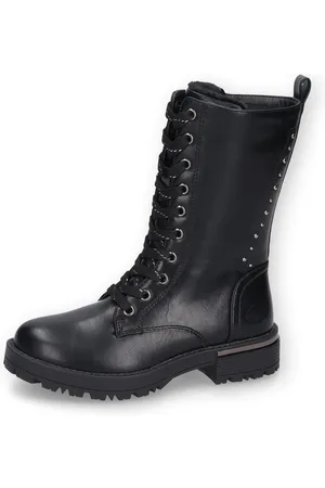 Dockers Winterboots Chunky Stiefel, Biker Boots Plateauboots mit Blockabsatz