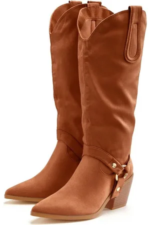 Lascana Stiefelette Cowboy Stiefel,Slouchy Boots mit abnehmbarem Schaft,Boots VEGAN