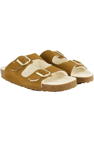 STUDIO UNTOLD Lederpantolette Wollfutter Sandalette - Verkäufer: Popken Fashion Group