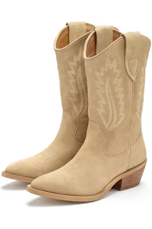 Lascana Cowboy Boots Cowboy Stiefelette, Western Stiefel, Ankleboots aus hochwertigem Leder