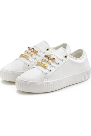 Lascana Sneaker aus Textil, Plateausohle, Schnürhalbschuhe, Freizeitschuhe VEGAN