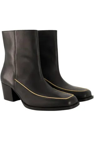 Ulla Popken Leder-Stiefeletten Schmucknaht Wechselfußbett Stiefel - Verkäufer: Popken Fashion Group