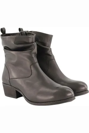 Ulla Popken Leder-Stiefeletten Raffung Weite H Stiefel - Verkäufer: Popken Fashion Group
