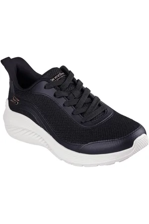 Skechers BOBS SQUAD WAVES-STILL WADING Sneaker, Trainingsschuh, Freizeitschuh mit Strech-Schnürsenkeln zum Schlupfen