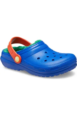 Crocs Classic Lined Clog K Hausschuh, Winterschuh, Pantoffel, Hausschuh mit schwenkbarem Fersenriemen
