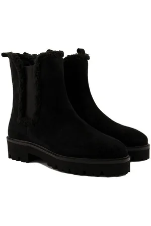 Ulla Popken Chelseaboots Teddyfell-Besatz Fleecefutter Weite H Stiefel - Verkäufer: Popken Fashion Group