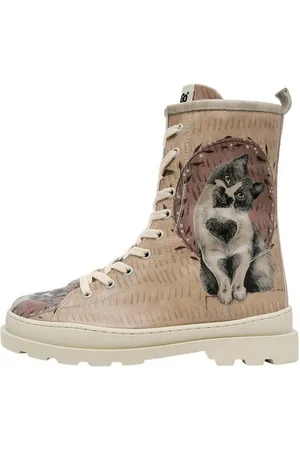 Dogo Gisele Heart Cat Damen Stiefel / Female Stiefelette Vegan