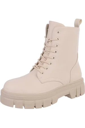 Ital-Design Damen Schnürschuhe Freizeit Schnürstiefelette (87124731) Blockabsatz Plateaustiefeletten in - Verkäufer: