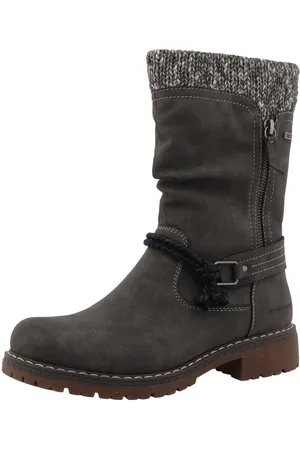 TOM TAILOR Stiefel, Blockabsatz, Kurzstiefel in Bequemweite G (weit)