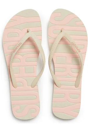 Superdry Damen Zehentrenner VINTAGE VEGAN Rice White Coral Zehentrenner - Verkäufer: Fashioncode