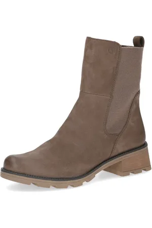 Caprice Chelseaboots, Blockabsatz, Stiefelette, Komfortschuh mit breitem Stretcheinsatz