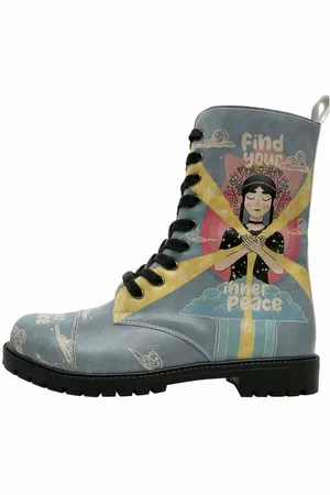 Dogo Zipsy Find Your Inner Peace Damen Stiefel / Female Schnürboots Vegan