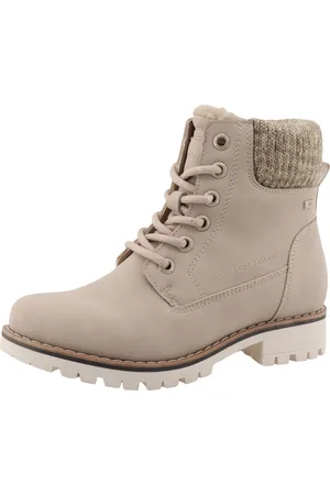 TOM TAILOR Winterboots, Blockabsatz, Schnürboots, Schnürstiefelette mit Innenreißverschluss