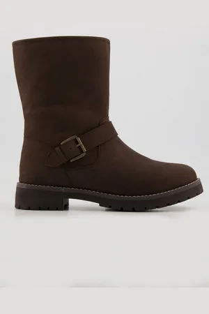 Ulla Popken Leder-Boots Wachsleder Kunstfellbesatzfutter Weite H Stiefel - Verkäufer: Popken Fashion Group