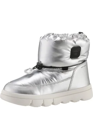 Geox J WILLABOOM GIRL B ABX Winterboots Klettstiefel, Babystiefel Snowboots mit Schnellverschluss