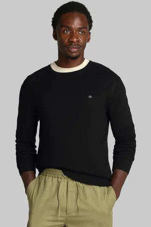 Calvin Klein Rundhalspullover MICRO WAFFLE TEXTURE CN SWEATER mit Waffelstruktur