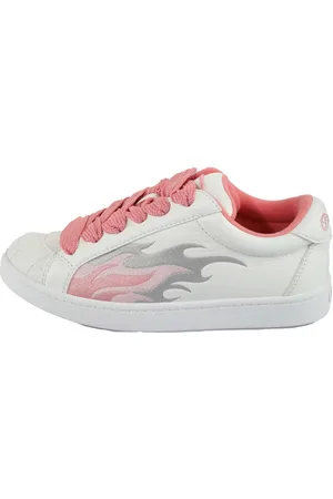 Buffalo LIBERTY Sneaker, Freizeitschuh, Schnürschuh, Halbschuh mit trendigem Flammenmotiv
