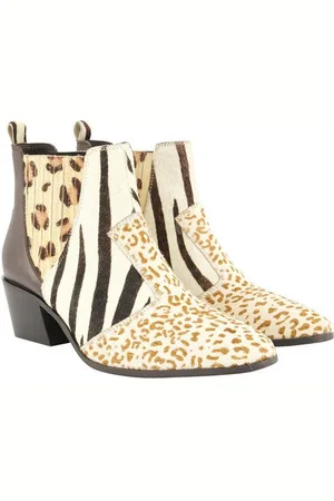 Ulla Popken Leder-Stiefeletten Animal Weite H Stiefel - Verkäufer: Popken Fashion Group