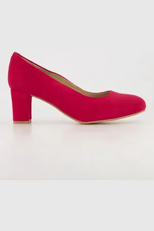 Ulla Popken Leder-Pumps Veloursleder Wellenschnitt Weite H Pumps - Verkäufer: Popken Fashion Group