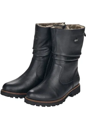 Remonte Winterstiefel, Blockabsatz, Winterboots mit Falten am slouchy Schaft, schmale Form