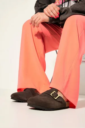 STUDIO UNTOLD Leder-Mules echtes Veloursleder Weite H Sandalette - Verkäufer: Popken Fashion Group