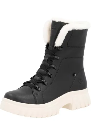 Rieker Winterboots, Schnürboots, Plateaustiefelette, Profilsohle, Innenreißverschluss