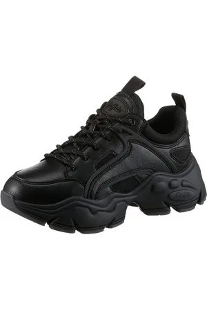 Buffalo BINARY Plateausneaker, Halbschuh, Schnürschuh, Chunky Sneaker in monochromer Optik