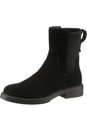 HUGO BOSS Vanity Bootie SDLY Stiefelette, Schlupfboots, Chelseaboots, Blockabsatz mit Anziehlasche
